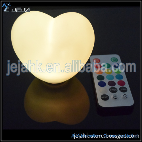 Waterproof Plastic Heart Lights LED Remote Control Heart Wedding Light